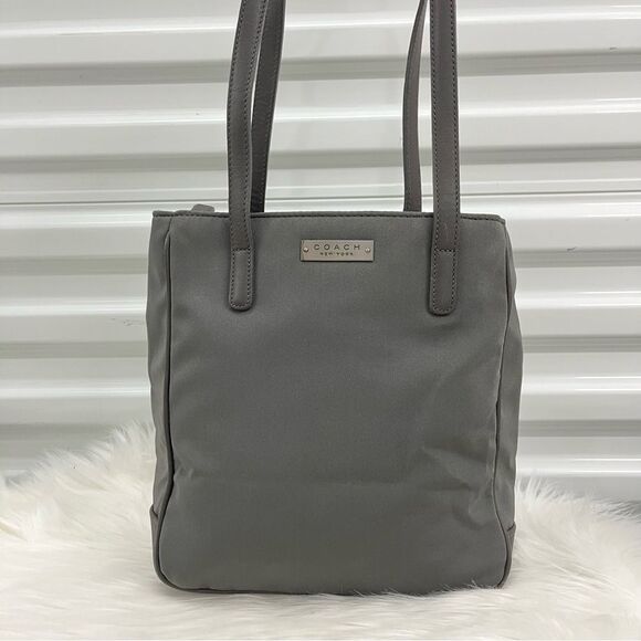 Coach Handbags - COACH Grey Nylon Shoulder Bag Tote Y2K Gallery Tote 5240